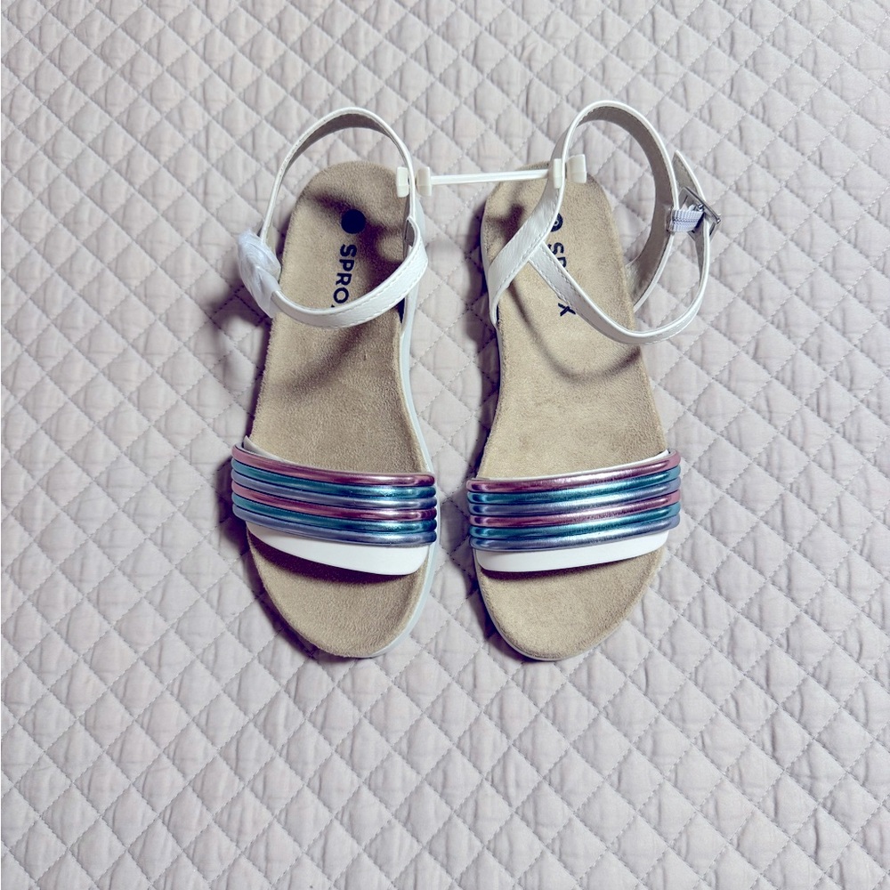 Girls Sprox sandals. Size 13. New! Pink, blue and white.